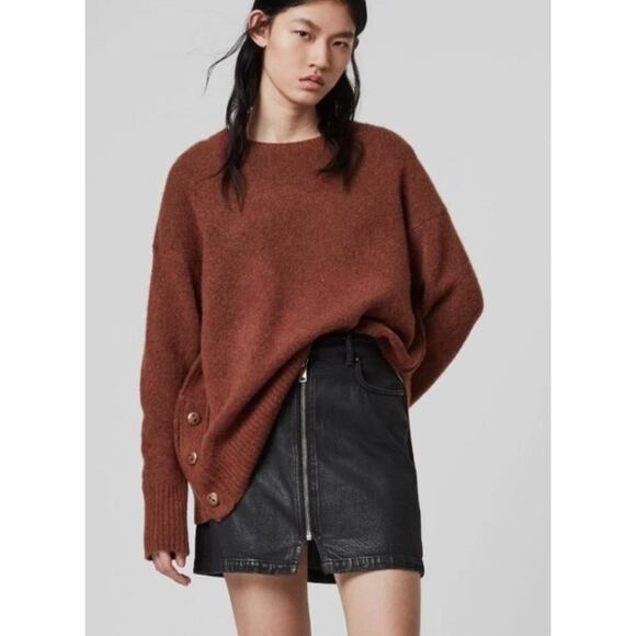 All Saints Sweaters - AllSaints Rufa Jumper Cinnamon Red Size Small‎
